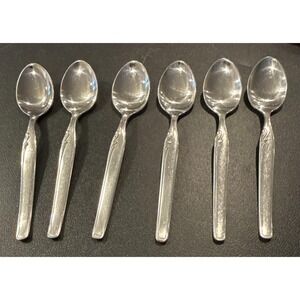 Pfeiffer‎ Lungano Set Of 6 Five O'Clock Spoons Mangasil Stainess Germany 5 1/2"